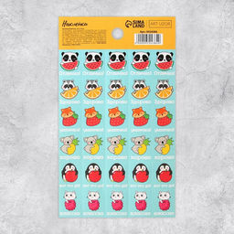 Цена за 10 шт. Бумажные наклейки оценки «Любители вкусняшек», 10.5 × 18 см