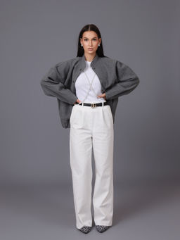 Женские Брюки широкие палаццо. С046 Белый от фабрики Спортсоло