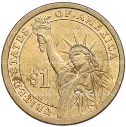 Монета 1 доллар 2010 года (P) США 16-й президент США Авраам Линкольн