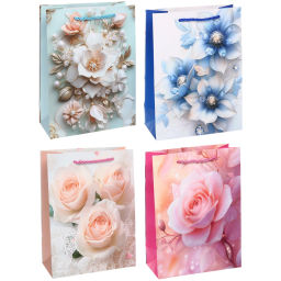 Пакет подарочный "Королевство цветов" 18*24*8.5 см