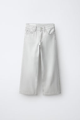 JEANS WIDE LEG ESTRELLA BRILLO / Gris vigor?