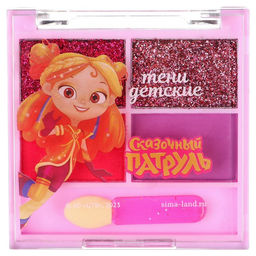 Цена за 2 шт. Тени для век детские, 4 цвета «Подружки», Сказочный патруль, МИКС