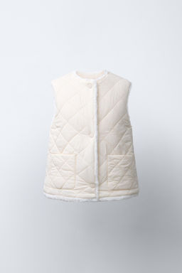 REVERSIBLE FAUX FUR GILET