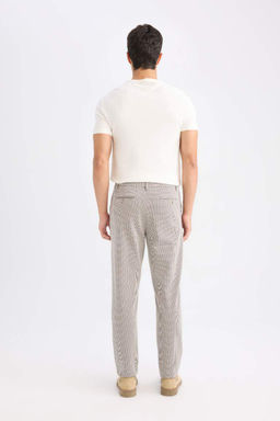 Индивидуальные габардиновые брюки стандартного кроя с карманами - Defacto фото 7