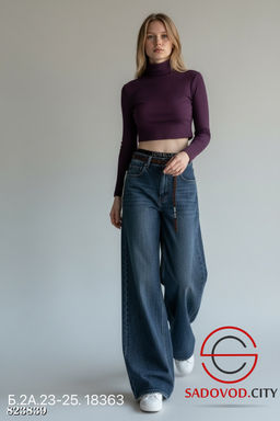 Джинсы женские с высокой посадкой