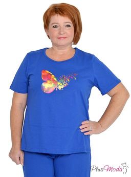 Футболка Модель №1031 размеры 44-84 - Plusmoda фото 2