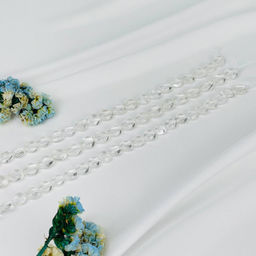 Бусины для украшений из Горного Хрусталя (галтовка) 40 см