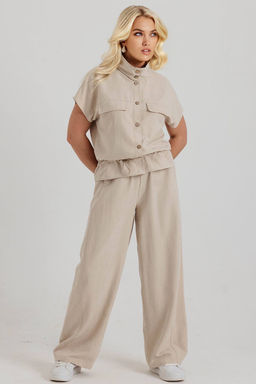 Брюки купра-сатин 226/03/Бежевый