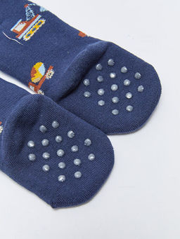 Bask?l? Erkek Bebek K?lotlu ?orap - Waikiki фото 3