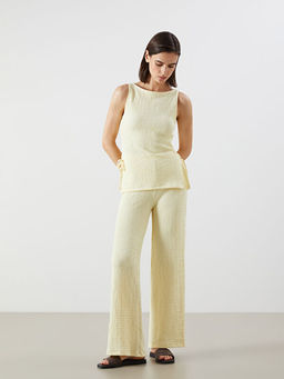 Beli Lastikli Dokulu Kad?n Pantolon