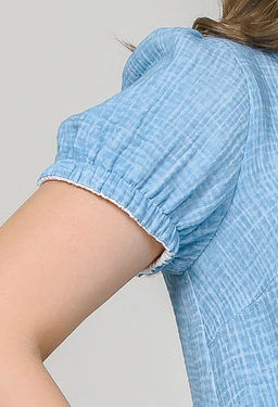 Платье из вареного муслина