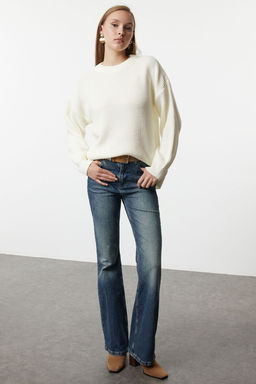 Bordo Genis Kal?p Fitilli Yumusak Dokulu Triko Kazak TWOAW25KZ00342 - Trendyolmilla фото 21