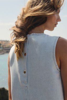 Vestido denim recto - H&m фото 4