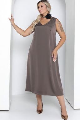 Платье П-2211/5 Цвет:коричневый - Леди агата фото 6