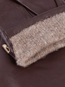 Перчатки женские 100% ш IS953 d.brown - Eleganzza фото 3