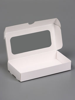 Цена за 5 шт. Подарочная коробка под плитку Дубайского шоколада, складная, белая, 16×8×2.7 см