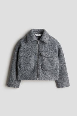 Chaqueta camisera de fieltro