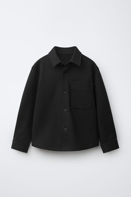 SOBRECAMISA COMFORT BOLSILLO / Negro