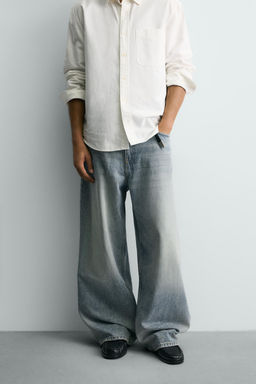 RIPPED BAGGY FIT JEANS - Zara фото 12