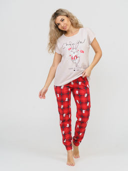 800 Пижама "Красная клетка"