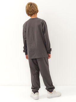 CHILLEASY 270005C-29 Пижама для мальчика (футболка с длинным рукавом, брюки), Антрацит