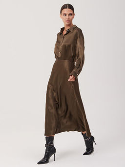 Юбка женская 1231138001 d.khaki - Eleganzza фото 3