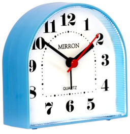 Будильник Mirron кварцевый голубой 3010blue