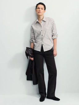 Джинсы прямого фита с высокой посадкой ZR2603092324-20 / Zarina