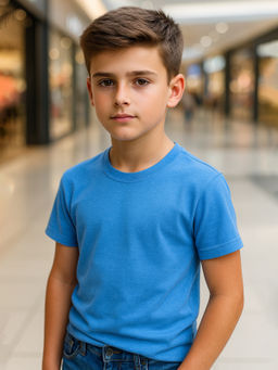 Футболка детская голубая