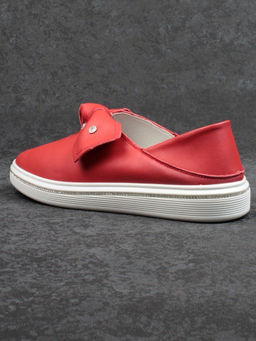 07-PDD69-5 RED Слипоны женские (натуральная кожа)