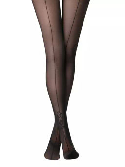Колготки женские ROSE Fantasy (24/6) - nero - Conte elegant фото 3