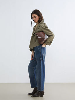 Barrel Fit Kad?n Jean Pantolon