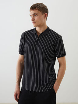 Polo Yaka Desenli Erkek Ti??rt