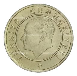 Монета 25 куруш 2014 года Турция