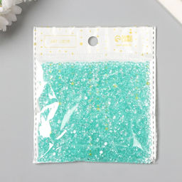 Декор для творчества пластик «Кристаллы морская волна» набор 20 г d=0.12 см