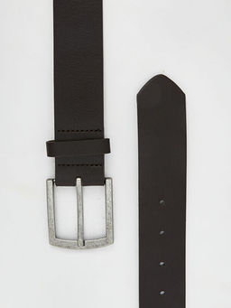 Deri G?r?n?ml? Erkek Kemer