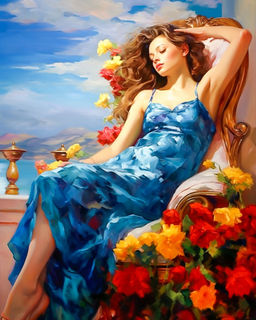 Картина по номерам на холсте и подрамнике 40х50 см