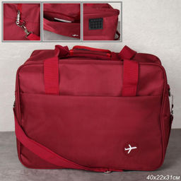 Сумка дорожная 40х22х31 см / BAG-65721/4 /уп 20/красная