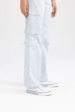 Классные брюки карго прямого кроя из 100 % хлопка - Defacto фото 5