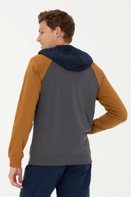 Мужской вязаный кардиган антрацитового цвета - U.s. polo assn фото 12