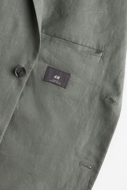 Americana de lino Slim Fit - H&m фото 5