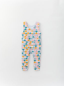 Полукомбинезон из хлопкового интерлока, цвет/камни - Lesi kids фото 2