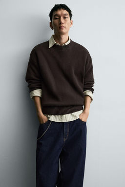 COTTON TEXTURE SWEATER - Zara фото 6
