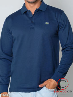 Кофта с длинным рукавом поло мужская