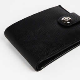 Портмоне мужское, на магните, отдел для купюр, карт, монет, чёрное