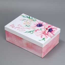 Набор подарочных коробок 5 в 1 Цветы, 22 14 8.5 32.5 20 12.5 см - Дарите счастье фото 25