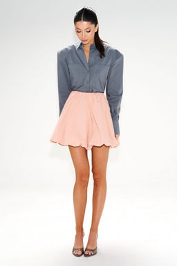 Юбка Annete А1413 баллон хлопок розовая  фото 12