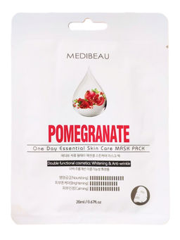 MEDIBEAU Маска тканевая для лица с экстрактом граната / One Day Essential Skin Care Mask Pack Pomegrate, 20 мл