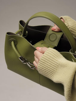 Кожаная сумка Ties DBR 31185 зеленый бамбук