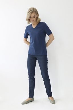 Футболка с V-образным вырезом - Looklikecat фото 3